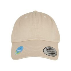 Czapka Flexfit Ecowash Dad. Brązowe czapki z daszkiem FLEXFIT, bez wzorów. Za 141.50 zł.