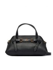 Tommy Hilfiger Torebka Th Buckle Mini Tote AW0AW19034 Czarny. Czarne torebki klasyczne Tommy Hilfiger, bez wzorów, ze skóry, bez dodatków. Za 529.99 zł.