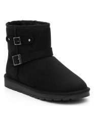 ISLAND BOOT Botki zimowe "Belga" w kolorze czarnym rozmiar: 37. Czarne botki Island Boot, bez wzorów, z materiału, bez obcasa, bez zapięcia. Za 129.57 zł.