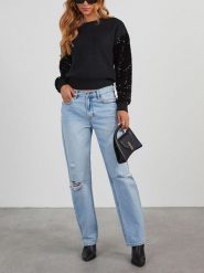 Milan Kiss Sweter w kolorze czarnym rozmiar: S. Czarne swetry Milan Kiss, s, bez wzorów, bez ramiączek. Za 187.52 zł.