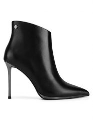 Eva Minge Botki ASSIA-SLT2518-0501 Czarny. Czarne botki Eva Minge, bez wzorów, bez obcasa, na szpilce, bez zapięcia. Za 439.00 zł.