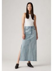 Levi's Spódnica dżinsowa w kolorze błękitnym rozmiar: W30. Niebieskie spódnice Levi's, s, z aplikacjami, z bawełny, klasyczne, maxi. Za 180.49 zł.
