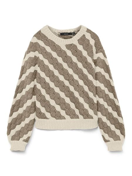 Vero Moda Sweter w kolorze beżowo-oliwkowym rozmiar: M. Brązowe swetry Vero Moda, m, bez wzorów, bez ramiączek. Za 104.99 zł.