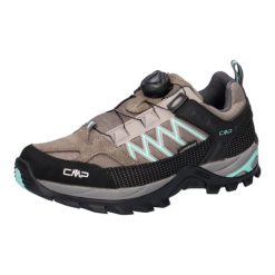 Buty trekkingowe damskie CMP Rigel Low Fitgo Wp. Brązowe buty trekkingowe CMP, bez wzorów, z materiału, bez zapięcia, trekkingowe. Za 448.00 zł.