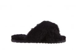 Kapcie Emu Mayberry Black 21 119127, Czarny, Futro naturalne - 36. Czarne kapcie EMU, bez wzorów, z futra. W wyprzedaży za 134.10 zł.