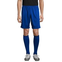 Podstawowe Spodenki San Siro 2 Dla Dorosłych Unisex. Niebieskie szorty SOL'S, bez wzorów, sportowe. Za 57.99 zł.