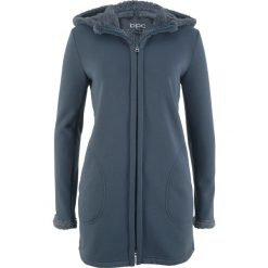 Bluza rozpinana z podszewką barankiem bonprix intensywny niebieski. Bluzy marki INOVIK. Za 129.99 zł.