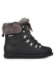 EMU Australia Śniegowce Larawag Leather W12937 Czarny. Czarne śniegowce Emu Australia, bez wzorów, ze skóry, bez zapięcia. Za 1,299.00 zł.