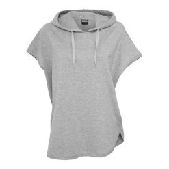 Damska bluza z kapturem Urban Classic basic terry. Szare bluzy Urban Classics, bez wzorów, bez ramiączek, z kapturem. Za 128.10 zł.
