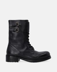 SKÓRZANE BOTKI DAMSKIE B001LEBLOBB038. Botki Venezia, bez wzorów, ze skóry, bez obcasa, bez zapięcia. Za 539.00 zł.