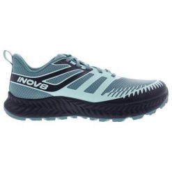 Buty trailowe damskie Inov-8 TrailFly. Zielone buty do biegania Inov-8, bez wzorów, bez zapięcia, do biegania. Za 461.99 zł.