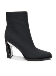 United Nude Botki Poly Bootie Hi 1086301191 Czarny. Czarne botki United Nude, bez wzorów, ze skóry, bez obcasa, na słupku, bez zapięcia. Za 1,039.00 zł.