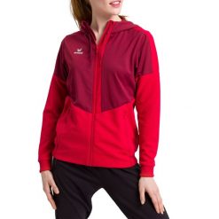 Damska kurtka z kapturem Erima Training. Czerwone kurtki Erima, xs, bez wzorów, sportowe, z kapturem. W wyprzedaży za 170.05 zł.