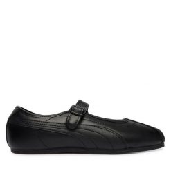 Baleriny Puma. Czarne baleriny Puma, bez wzorów, bez obcasa, bez zapięcia. Za 329.99 zł.