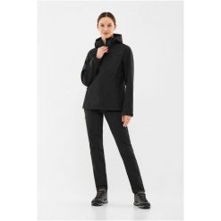 Kurtka damska VIKING Kerns Lady Softshell. Czarne kurtki przejściowe sportowe Viking, bez wzorów, z softshellu, bez kaptura, trekkingowe. Za 299.90 zł.