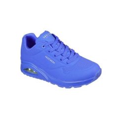 Buty sportowe Sneakersy damskie, Uno - Night Shades. Niebieskie buty sportowe lifestyle Skechers, bez wzorów, bez zapięcia, trekkingowe, skechers sport. Za 319.99 zł.