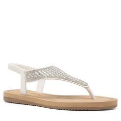 Sandały Clara Barson. Szare sandały Clara Barson, bez wzorów, bez obcasa, na płaskiej podeszwie, bez zapięcia. Za 99.99 zł.