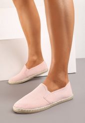 Różowe Tenisówki Espadryle Slip On Na Płaskiej Podeszwie Liodelia. Czerwone espadryle Born2be, bez wzorów, z jeansu, klasyczne, bez zapięcia. W wyprzedaży za 42.49 zł.