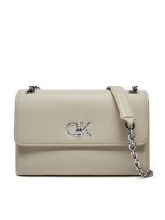 Calvin Klein Torebka K60K612554 Écru. Torebki klasyczne Calvin Klein, bez wzorów, ze skóry, bez dodatków. Za 379.99 zł.