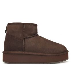 Śniegowce EMU Australia. Brązowe śniegowce Emu Australia, bez wzorów, bez zapięcia. Za 689.99 zł.