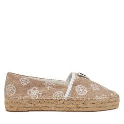 Espadryle Guess. Brązowe espadryle Guess, z aplikacjami, bez obcasa. Za 319.99 zł.