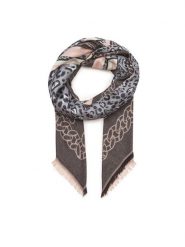 Liu Jo Szal Square Jacquard C/F 2F4049 T0300 Szary. Szare szaliki i kominy Liu Jo, bez wzorów, z materiału. Za 279.99 zł.