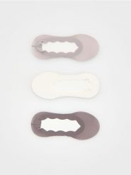 Skarpetki balerinki 3 pack - beżowy. Brązowe skarpetki Reserved, bez wzorów. Za 39.99 zł.