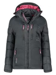 Geographical Norway Kurtka zimowa "Beachwood" w kolorze antracytowym rozmiar: L. Czarne kurtki Geographical Norway, na zimę, l, bez wzorów, z puchu, bez kaptura. Za 216.95 zł.