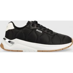 BOSS sneakersy Skylar 50477970 kolor czarny. Czarne buty sportowe lifestyle Boss, bez wzorów, z gumy, sportowe, z okrągłym noskiem, bez zapięcia. W wyprzedaży za 599.99 zł.