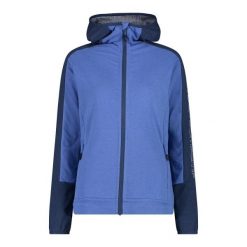 Bluza damska z kapturem CMP. Niebieskie bluzy CMP, xs, bez wzorów, bez ramiączek, z kapturem. Za 310.25 zł.