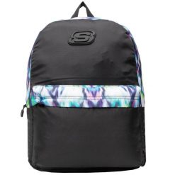 Plecak sportowo-turystyczny dla dorosłych San Diego Backpack pojemność 18 L. Czarne plecaki Skechers, bez wzorów, bez dodatków. Za 59.99 zł.