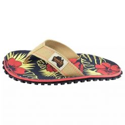 Japonki Gumbies Islander Denim Hibiscus GU-FFISL109 wielokolorowe. Japonki bez wzorów, z bawełny, sportowe. Za 264.57 zł.