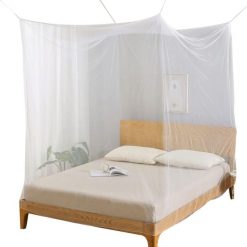Deryan Luksusowa Moskitiera - 2 Osoby - Kwadratowa - Zestaw + Torba - Biała. Białe torby podróżne DERYAN, bez wzorów, duże. Za 129.99 zł.