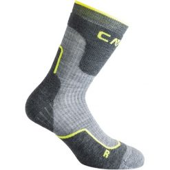 Skarpety trekkingowe z wełną Trekking Sock Mid. Czarne skarpetki CMP, bez wzorów, z elastanu. Za 49.90 zł.
