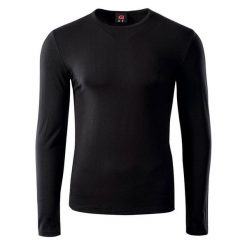 T-Shirt Z Długim Rękawem Damski Trening Milky. Czarne t-shirty IQ, l, bez wzorów, sportowe, bez kołnierzyka, bez ramiączek. Za 82.99 zł.