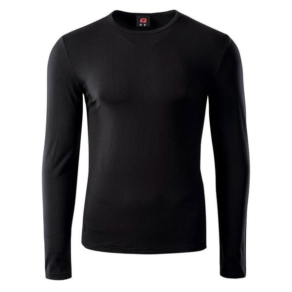 T-Shirt Z Długim Rękawem Damski Trening Milky. Czarne t-shirty IQ, l, bez wzorów, sportowe, bez kołnierzyka, bez ramiączek. Za 82.99 zł.