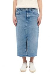 Damska spódnica jeansowa MUSTANG Eureka Denim Skirt Denim Blue 1016225 5000 582. Niebieskie spódnice Mustang, bez wzorów, z denimu. Za 149.99 zł.