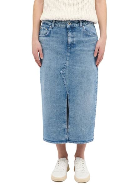 Damska spódnica jeansowa MUSTANG Eureka Denim Skirt Denim Blue 1016225 5000 582. Niebieskie spódnice Mustang, bez wzorów, z denimu. Za 149.99 zł.