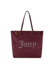 Juicy Couture Torebka BIJXT8692WZC Bordowy. Czerwone torebki klasyczne Juicy Couture, bez wzorów, z materiału, bez dodatków. Za 439.99 zł.