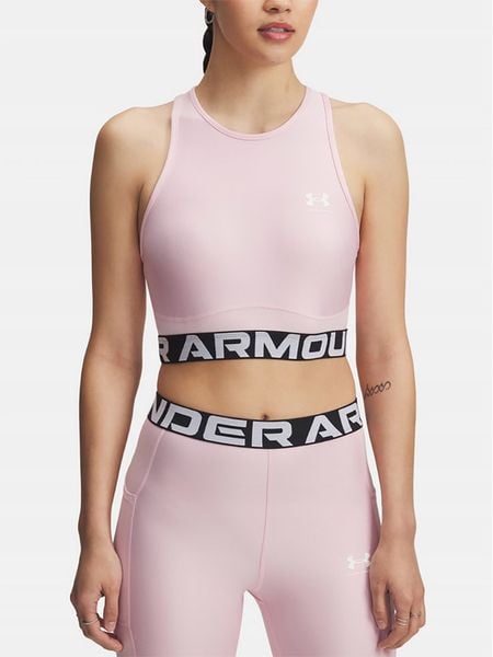 Under Armour Top sportowy w kolorze jasnoróżowym rozmiar: L. Różowe topy sportowe Under Armour, l, bez wzorów, z materiału, outdoorowe. Za 68.45 zł.