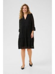 Kaffe Sukienka w kolorze czarnym rozmiar: 44. Czarne sukienki Kaffe, bez wzorów, z koronki, bez kołnierzyka, bez ramiączek, midi. Za 104.89 zł.