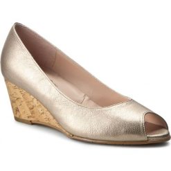 Półbuty BRENDA ZARO - H. Barbara T1956 Galamar Stone. Żółte czółenka marki Brenda Zaro, ze skóry. W wyprzedaży za 289.00 zł.