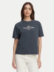 Tommy Hilfiger T-Shirt Crest WW0WW48713 Granatowy Relaxed Fit. Niebieskie t-shirty Tommy Hilfiger, xxs, bez wzorów, z bawełny, bez kołnierzyka, bez ramiączek. Za 249.99 zł.