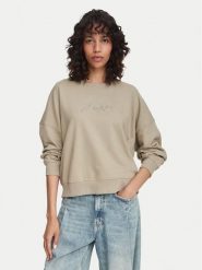 BOSS Bluza C_Ever_5 50565446 Beżowy ciemny Oversize. Brązowe bluzy Boss, xs, bez wzorów, z bawełny, bez ramiączek, bez kaptura. Za 639.99 zł.
