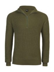 Sweter Brandit Troyer 5019-1. Zielone swetry Brandit, m, bez wzorów, z dzianiny, eleganckie, bez ramiączek. Za 146.10 zł.