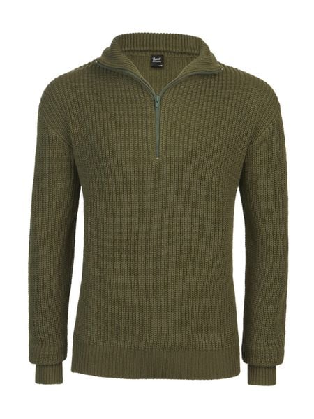 Sweter Brandit Troyer 5019-1. Zielone swetry Brandit, m, bez wzorów, z dzianiny, eleganckie, bez ramiączek. Za 146.10 zł.