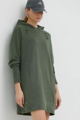 G-Star Raw sukienka bawełniana kolor zielony mini oversize. Zielone sukienki G-Star Raw, m, bez wzorów, z bawełny, retro, bez kołnierzyka, bez ramiączek, mini, oversize. W wyprzedaży za 489.99 zł.