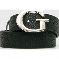 Guess Jeans - Pasek. Czarne paski marki Guess Jeans, z aplikacjami, z jeansu. Za 189.90 zł.