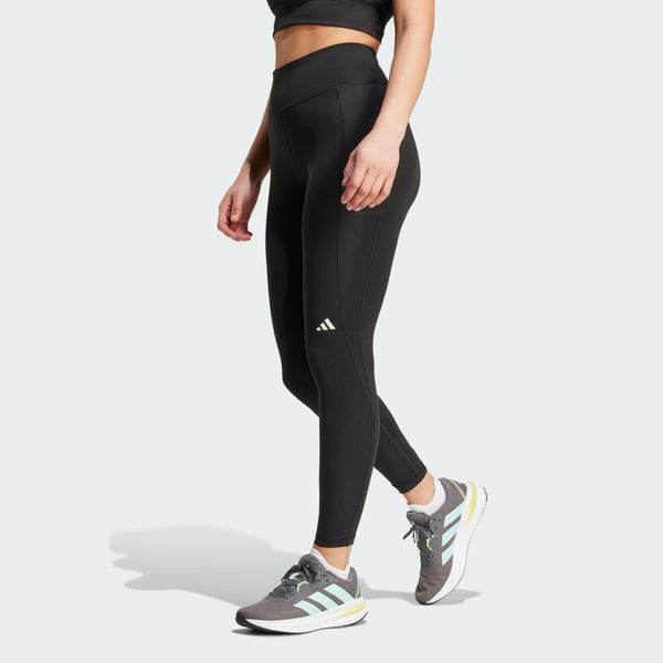 Legginsy Own the Run 7/8. Czarne legginsy adidas, bez wzorów, z materiału, sportowe. Za 279.00 zł.