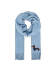 Weekend Max Mara Szalik Fascia 2615541034 Błękitny. Niebieskie szaliki i kominy Weekend Max Mara, bez wzorów, z wełny. Za 909.99 zł.